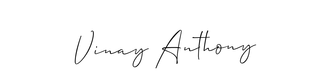 You can use this online signature creator to create a handwritten signature for the name Vinay Anthony. This is the best online autograph maker. Vinay Anthony signature style 2 images and pictures png