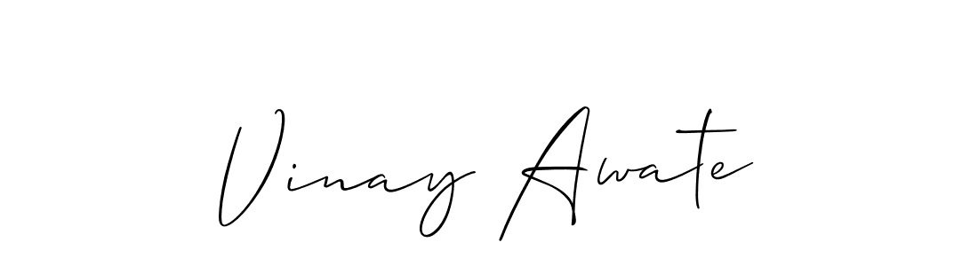 Make a beautiful signature design for name Vinay Awate. Use this online signature maker to create a handwritten signature for free. Vinay Awate signature style 2 images and pictures png