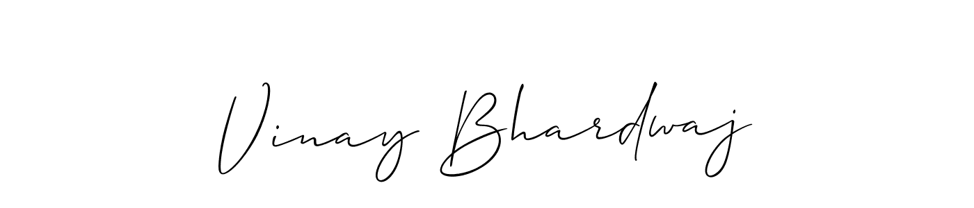 Create a beautiful signature design for name Vinay Bhardwaj. With this signature (Allison_Script) fonts, you can make a handwritten signature for free. Vinay Bhardwaj signature style 2 images and pictures png