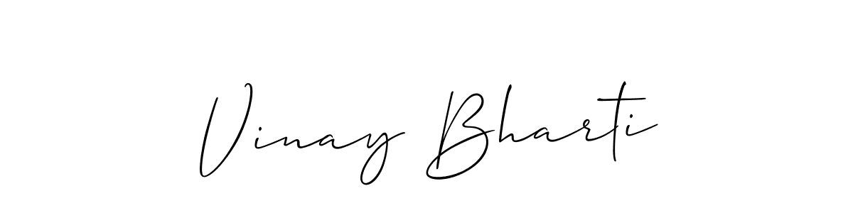 Make a short Vinay Bharti signature style. Manage your documents anywhere anytime using Allison_Script. Create and add eSignatures, submit forms, share and send files easily. Vinay Bharti signature style 2 images and pictures png