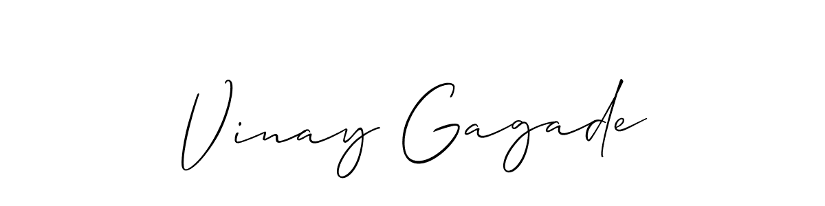 Also You can easily find your signature by using the search form. We will create Vinay Gagade name handwritten signature images for you free of cost using Allison_Script sign style. Vinay Gagade signature style 2 images and pictures png