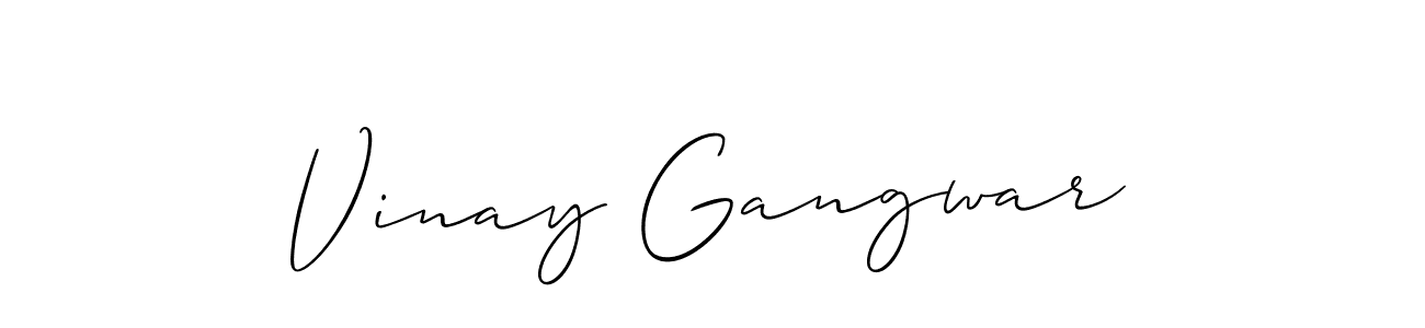 This is the best signature style for the Vinay Gangwar name. Also you like these signature font (Allison_Script). Mix name signature. Vinay Gangwar signature style 2 images and pictures png
