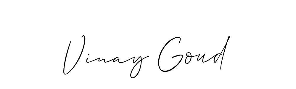 Make a short Vinay Goud signature style. Manage your documents anywhere anytime using Allison_Script. Create and add eSignatures, submit forms, share and send files easily. Vinay Goud signature style 2 images and pictures png