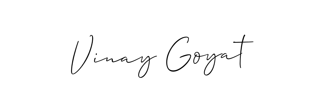 This is the best signature style for the Vinay Goyat name. Also you like these signature font (Allison_Script). Mix name signature. Vinay Goyat signature style 2 images and pictures png