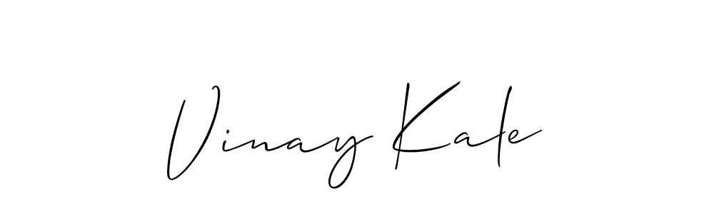 if you are searching for the best signature style for your name Vinay Kale. so please give up your signature search. here we have designed multiple signature styles  using Allison_Script. Vinay Kale signature style 2 images and pictures png