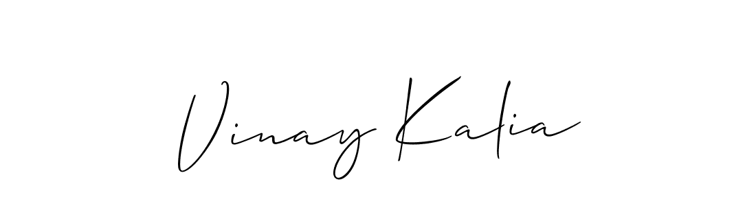 How to Draw Vinay Kalia signature style? Allison_Script is a latest design signature styles for name Vinay Kalia. Vinay Kalia signature style 2 images and pictures png