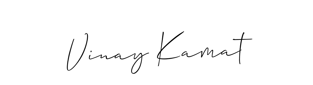 Also You can easily find your signature by using the search form. We will create Vinay Kamat name handwritten signature images for you free of cost using Allison_Script sign style. Vinay Kamat signature style 2 images and pictures png