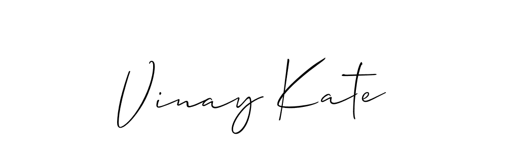 Best and Professional Signature Style for Vinay Kate. Allison_Script Best Signature Style Collection. Vinay Kate signature style 2 images and pictures png