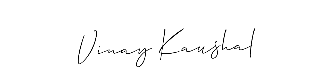 How to Draw Vinay Kaushal signature style? Allison_Script is a latest design signature styles for name Vinay Kaushal. Vinay Kaushal signature style 2 images and pictures png