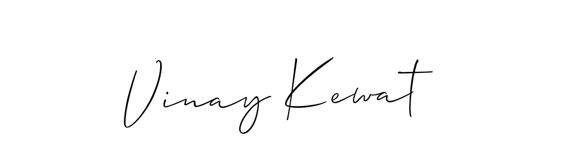 Also we have Vinay Kewat name is the best signature style. Create professional handwritten signature collection using Allison_Script autograph style. Vinay Kewat signature style 2 images and pictures png