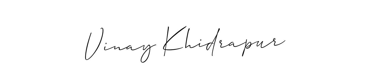 Here are the top 10 professional signature styles for the name Vinay Khidrapur. These are the best autograph styles you can use for your name. Vinay Khidrapur signature style 2 images and pictures png