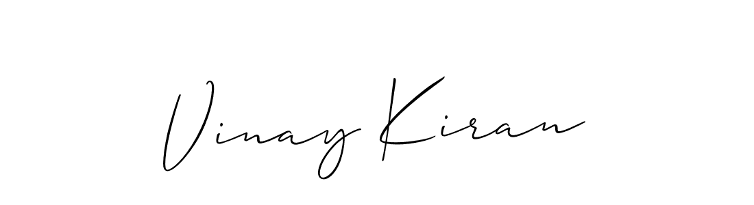 Make a beautiful signature design for name Vinay Kiran. Use this online signature maker to create a handwritten signature for free. Vinay Kiran signature style 2 images and pictures png