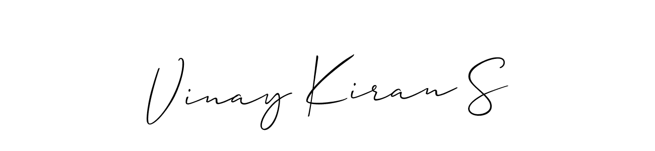 You can use this online signature creator to create a handwritten signature for the name Vinay Kiran S. This is the best online autograph maker. Vinay Kiran S signature style 2 images and pictures png