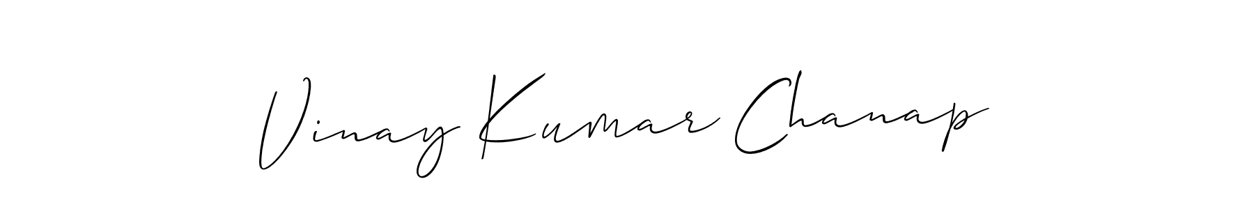 You should practise on your own different ways (Allison_Script) to write your name (Vinay Kumar Chanap) in signature. don't let someone else do it for you. Vinay Kumar Chanap signature style 2 images and pictures png