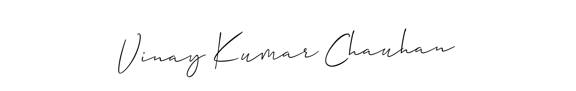 Vinay Kumar Chauhan stylish signature style. Best Handwritten Sign (Allison_Script) for my name. Handwritten Signature Collection Ideas for my name Vinay Kumar Chauhan. Vinay Kumar Chauhan signature style 2 images and pictures png