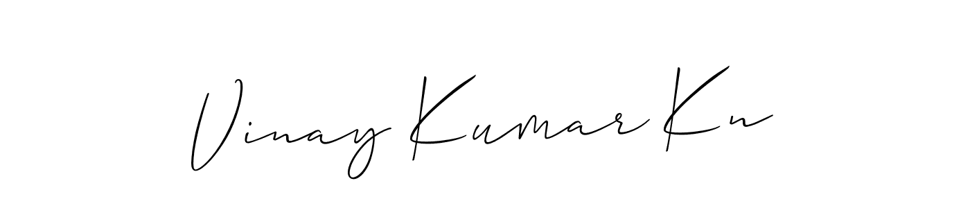 How to Draw Vinay Kumar Kn signature style? Allison_Script is a latest design signature styles for name Vinay Kumar Kn. Vinay Kumar Kn signature style 2 images and pictures png
