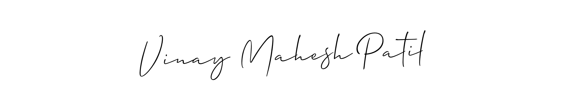 Vinay Mahesh Patil stylish signature style. Best Handwritten Sign (Allison_Script) for my name. Handwritten Signature Collection Ideas for my name Vinay Mahesh Patil. Vinay Mahesh Patil signature style 2 images and pictures png