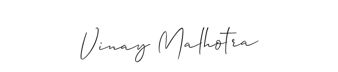 Similarly Allison_Script is the best handwritten signature design. Signature creator online .You can use it as an online autograph creator for name Vinay Malhotra. Vinay Malhotra signature style 2 images and pictures png