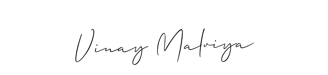 Also we have Vinay Malviya name is the best signature style. Create professional handwritten signature collection using Allison_Script autograph style. Vinay Malviya signature style 2 images and pictures png
