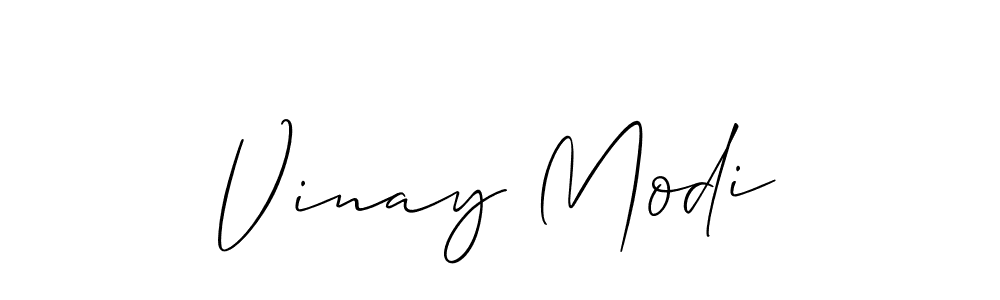 Vinay Modi stylish signature style. Best Handwritten Sign (Allison_Script) for my name. Handwritten Signature Collection Ideas for my name Vinay Modi. Vinay Modi signature style 2 images and pictures png