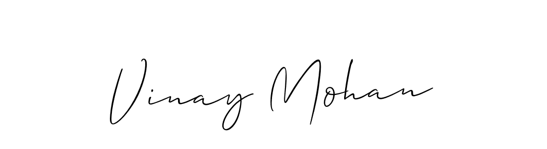 Best and Professional Signature Style for Vinay Mohan. Allison_Script Best Signature Style Collection. Vinay Mohan signature style 2 images and pictures png