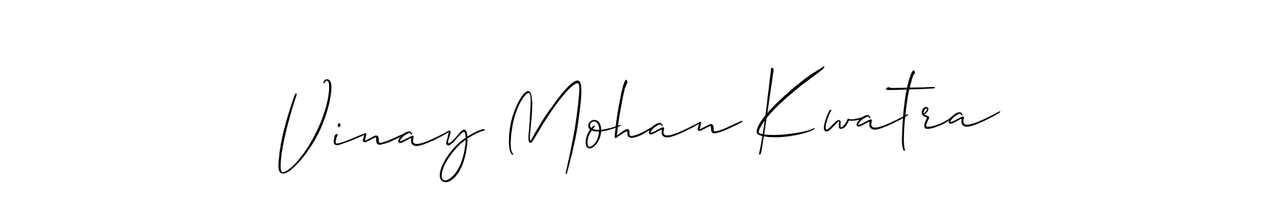 Also You can easily find your signature by using the search form. We will create Vinay Mohan Kwatra name handwritten signature images for you free of cost using Allison_Script sign style. Vinay Mohan Kwatra signature style 2 images and pictures png