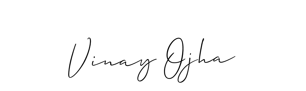 The best way (Allison_Script) to make a short signature is to pick only two or three words in your name. The name Vinay Ojha include a total of six letters. For converting this name. Vinay Ojha signature style 2 images and pictures png