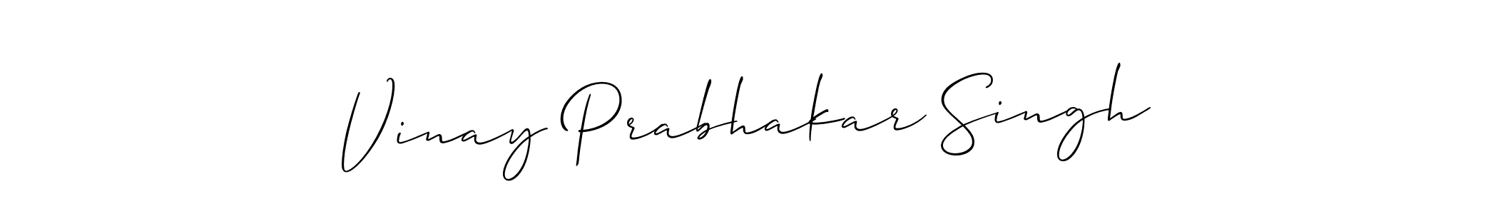 Also we have Vinay Prabhakar Singh name is the best signature style. Create professional handwritten signature collection using Allison_Script autograph style. Vinay Prabhakar Singh signature style 2 images and pictures png