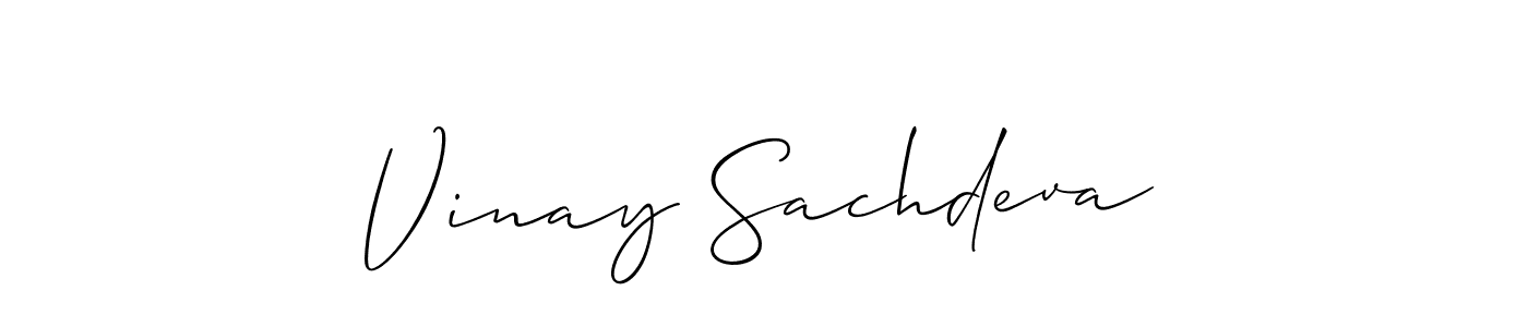 You should practise on your own different ways (Allison_Script) to write your name (Vinay Sachdeva) in signature. don't let someone else do it for you. Vinay Sachdeva signature style 2 images and pictures png