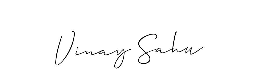 How to make Vinay Sahu signature? Allison_Script is a professional autograph style. Create handwritten signature for Vinay Sahu name. Vinay Sahu signature style 2 images and pictures png