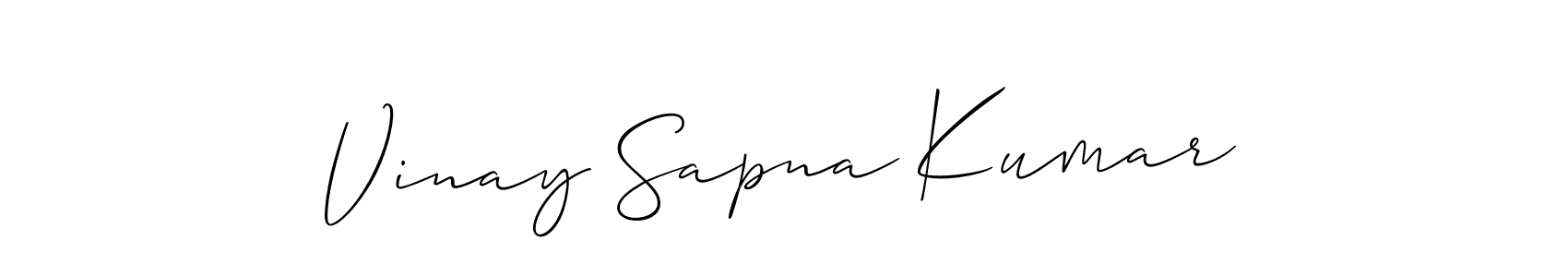 You can use this online signature creator to create a handwritten signature for the name Vinay Sapna Kumar. This is the best online autograph maker. Vinay Sapna Kumar signature style 2 images and pictures png