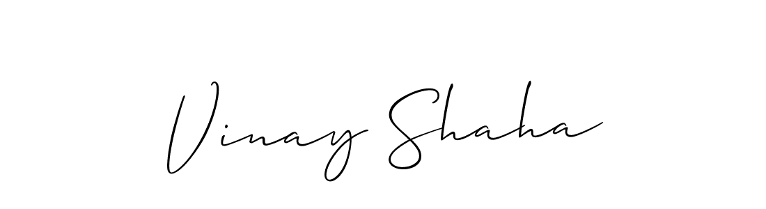 Best and Professional Signature Style for Vinay Shaha. Allison_Script Best Signature Style Collection. Vinay Shaha signature style 2 images and pictures png