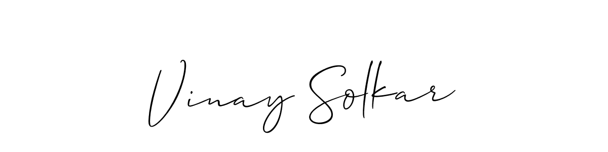 Similarly Allison_Script is the best handwritten signature design. Signature creator online .You can use it as an online autograph creator for name Vinay Solkar. Vinay Solkar signature style 2 images and pictures png