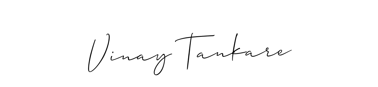 How to Draw Vinay Tankare signature style? Allison_Script is a latest design signature styles for name Vinay Tankare. Vinay Tankare signature style 2 images and pictures png