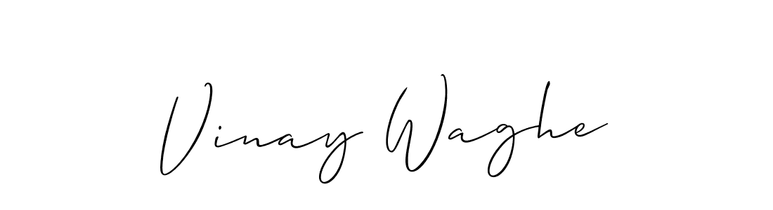 How to Draw Vinay Waghe signature style? Allison_Script is a latest design signature styles for name Vinay Waghe. Vinay Waghe signature style 2 images and pictures png