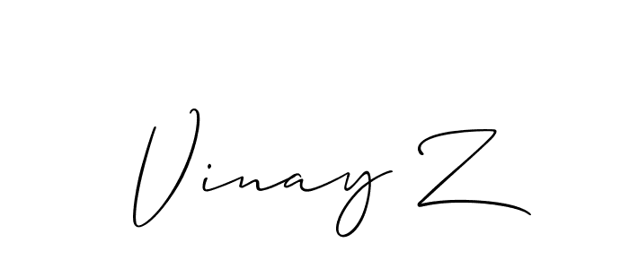 Make a short Vinay Z signature style. Manage your documents anywhere anytime using Allison_Script. Create and add eSignatures, submit forms, share and send files easily. Vinay Z signature style 2 images and pictures png