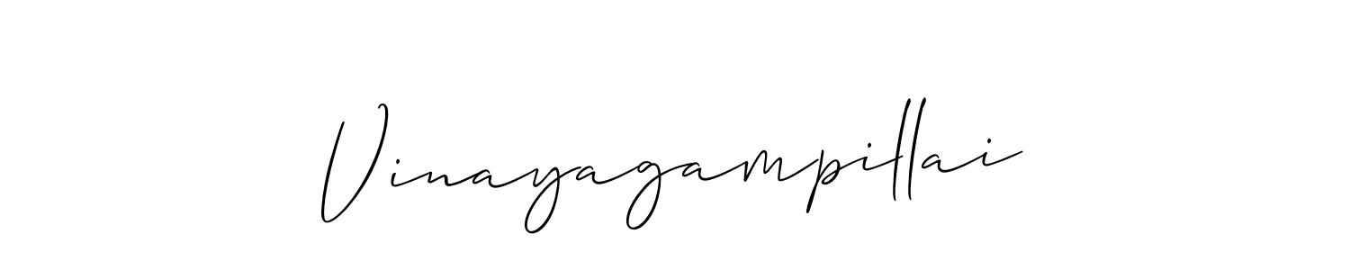 Create a beautiful signature design for name Vinayagampillai. With this signature (Allison_Script) fonts, you can make a handwritten signature for free. Vinayagampillai signature style 2 images and pictures png