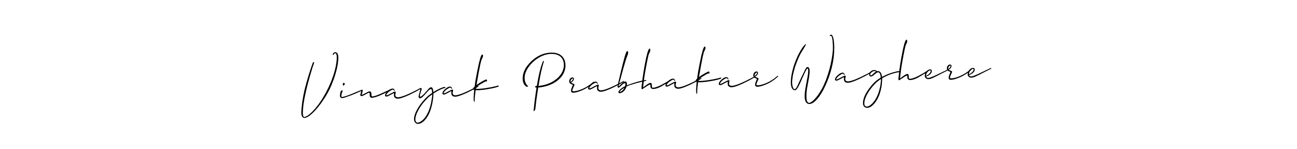 Use a signature maker to create a handwritten signature online. With this signature software, you can design (Allison_Script) your own signature for name Vinayak  Prabhakar Waghere. Vinayak  Prabhakar Waghere signature style 2 images and pictures png