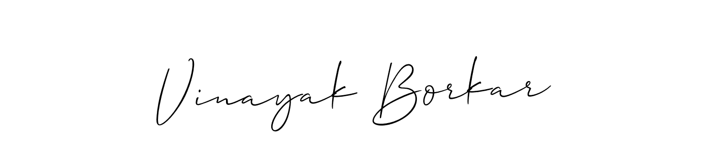 Best and Professional Signature Style for Vinayak Borkar. Allison_Script Best Signature Style Collection. Vinayak Borkar signature style 2 images and pictures png