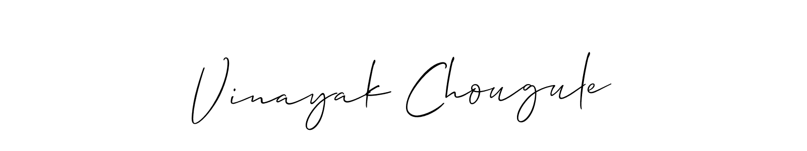 Also we have Vinayak Chougule name is the best signature style. Create professional handwritten signature collection using Allison_Script autograph style. Vinayak Chougule signature style 2 images and pictures png