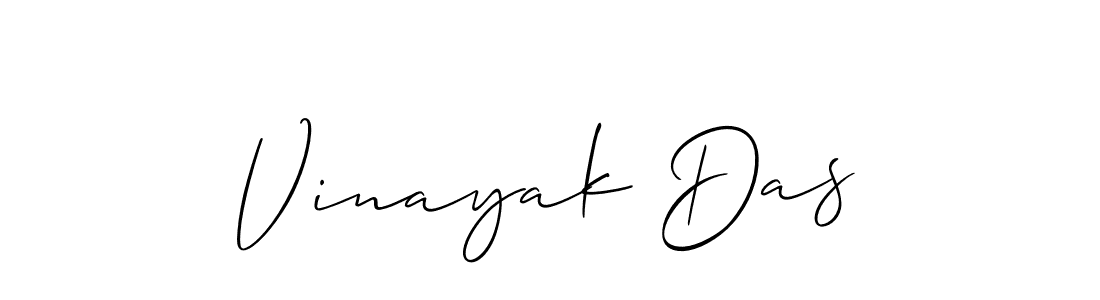 Create a beautiful signature design for name Vinayak Das. With this signature (Allison_Script) fonts, you can make a handwritten signature for free. Vinayak Das signature style 2 images and pictures png