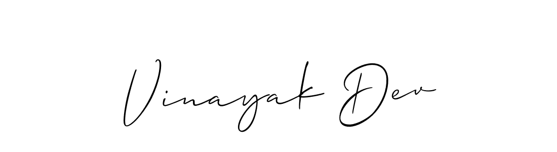 This is the best signature style for the Vinayak Dev name. Also you like these signature font (Allison_Script). Mix name signature. Vinayak Dev signature style 2 images and pictures png