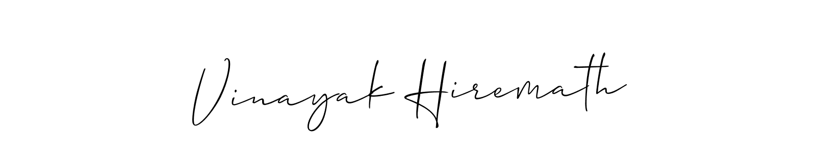 Design your own signature with our free online signature maker. With this signature software, you can create a handwritten (Allison_Script) signature for name Vinayak Hiremath. Vinayak Hiremath signature style 2 images and pictures png