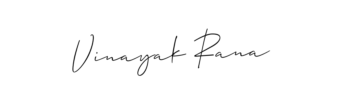 Make a beautiful signature design for name Vinayak Rana. Use this online signature maker to create a handwritten signature for free. Vinayak Rana signature style 2 images and pictures png