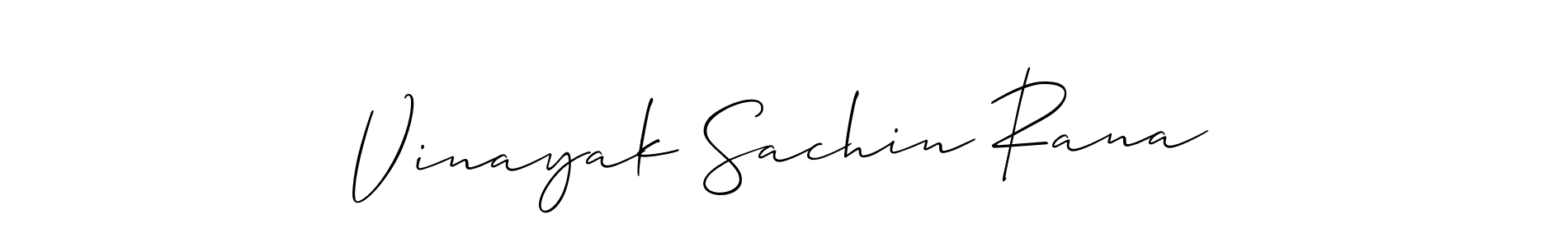 Similarly Allison_Script is the best handwritten signature design. Signature creator online .You can use it as an online autograph creator for name Vinayak Sachin Rana. Vinayak Sachin Rana signature style 2 images and pictures png