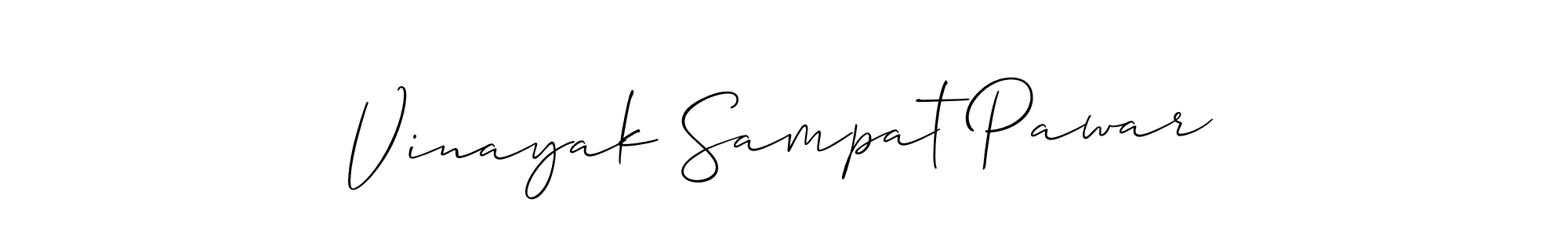 How to Draw Vinayak Sampat Pawar signature style? Allison_Script is a latest design signature styles for name Vinayak Sampat Pawar. Vinayak Sampat Pawar signature style 2 images and pictures png