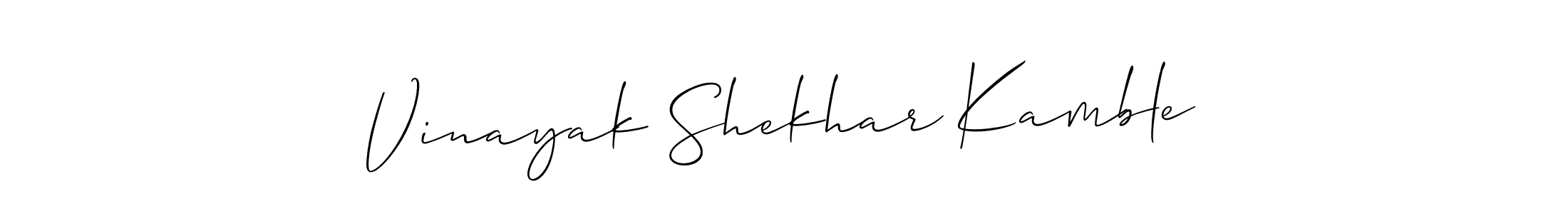 It looks lik you need a new signature style for name Vinayak Shekhar Kamble. Design unique handwritten (Allison_Script) signature with our free signature maker in just a few clicks. Vinayak Shekhar Kamble signature style 2 images and pictures png