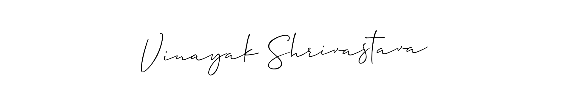 Make a short Vinayak Shrivastava signature style. Manage your documents anywhere anytime using Allison_Script. Create and add eSignatures, submit forms, share and send files easily. Vinayak Shrivastava signature style 2 images and pictures png