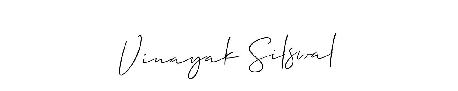 Create a beautiful signature design for name Vinayak Silswal. With this signature (Allison_Script) fonts, you can make a handwritten signature for free. Vinayak Silswal signature style 2 images and pictures png
