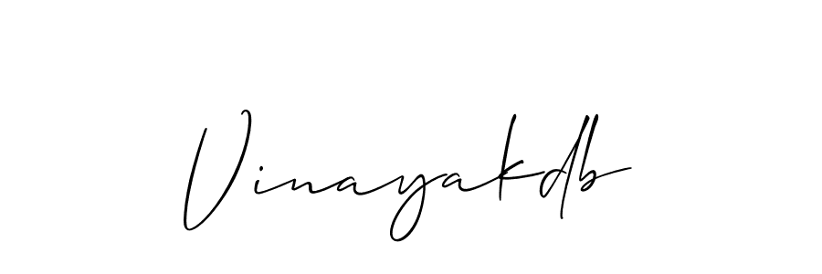 Also You can easily find your signature by using the search form. We will create Vinayakdb name handwritten signature images for you free of cost using Allison_Script sign style. Vinayakdb signature style 2 images and pictures png